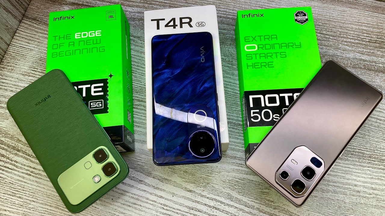 Infinix Note Edge 5g vs Infinix Note 50s 5g vs Vivo T4R 5g - Best Konsa ? | Best Camera 📸 