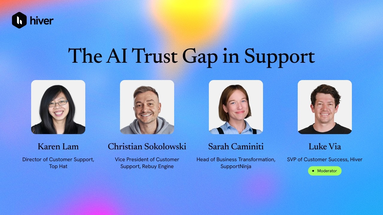 Webinar: How to Close the AI Trust Gap in Customer Support