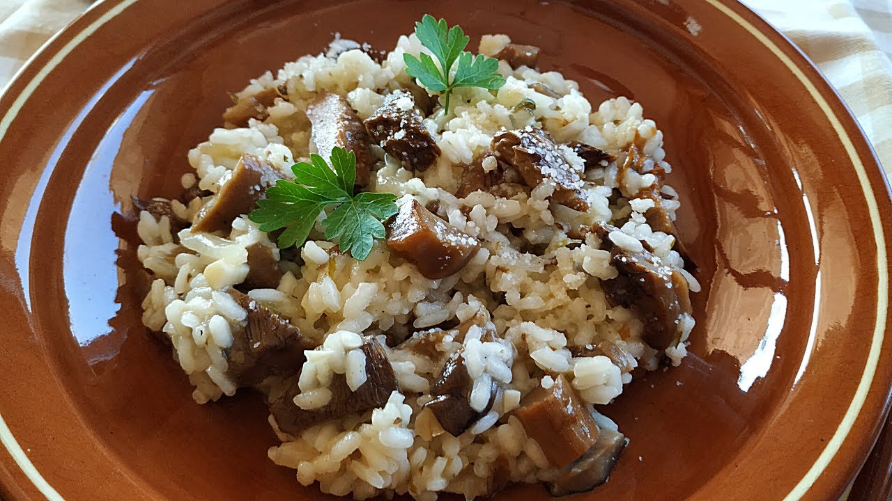 Risotto de Boletus o Setas Muy Cremoso y ¡SIN Mantequilla! 🍄🍄🍄