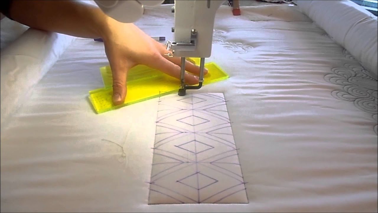 Diamond Sash Longarm Quilting Tutorial