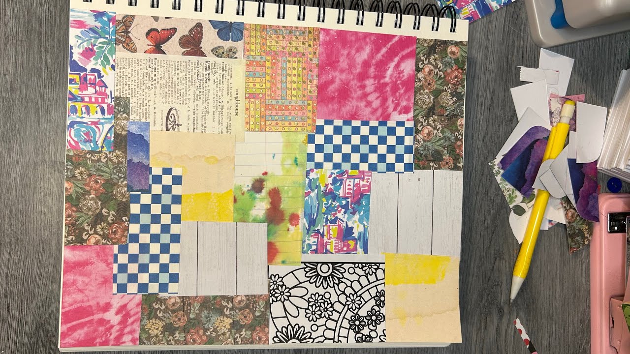 A scrappy scrap masterboard for #magicalmasterboards
