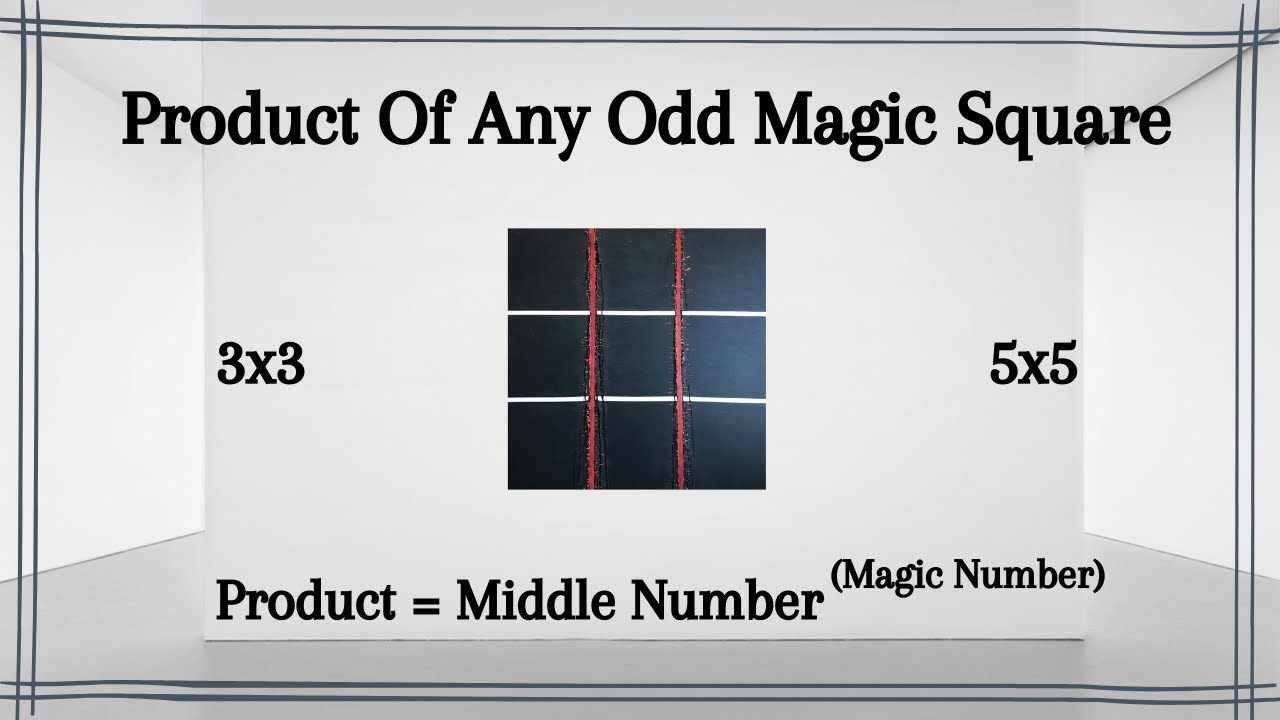Tricks to Find Product of Magic Square