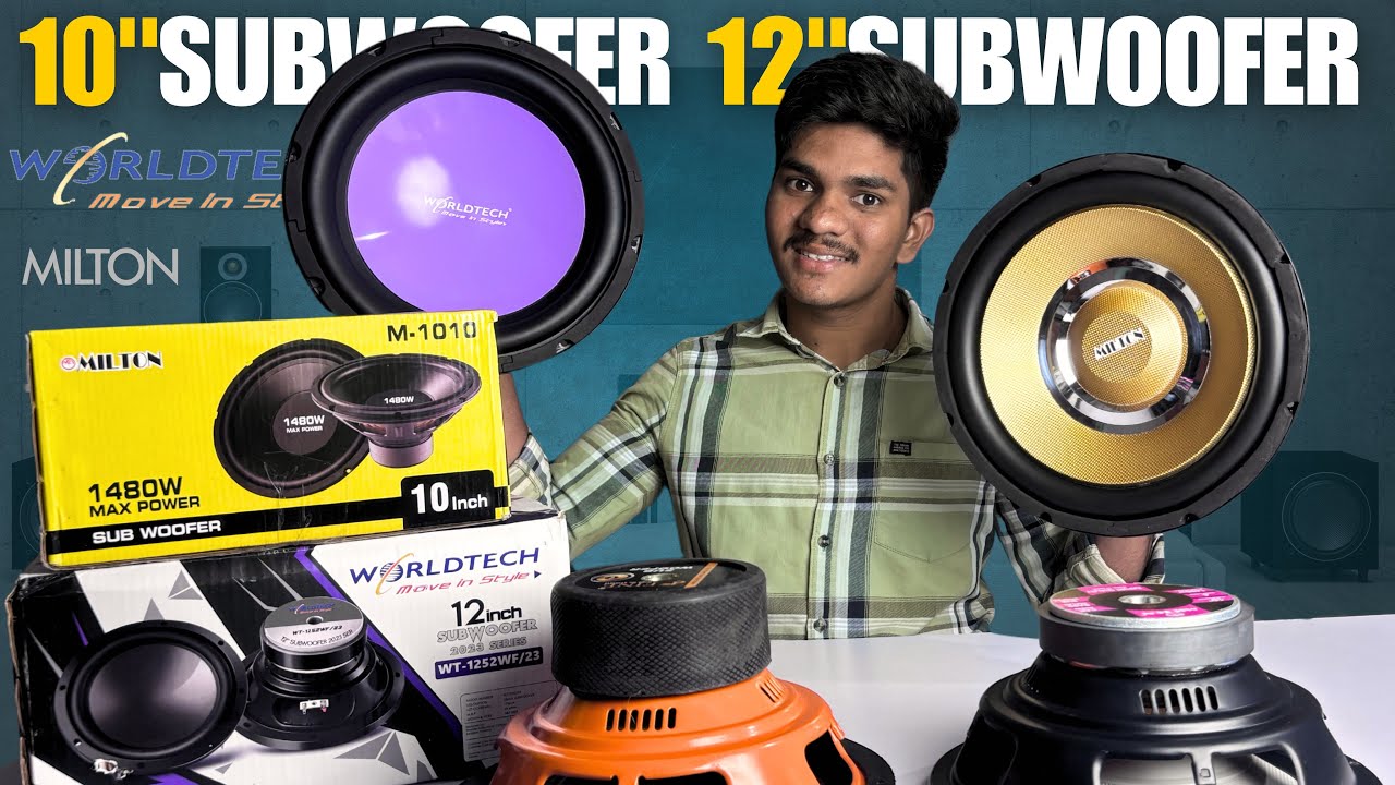 Best Subwoofer under ₹2000 Rupees || Budegt 10” & 12” Subwoofer video in Telugu ||#subwoofers#telugu
