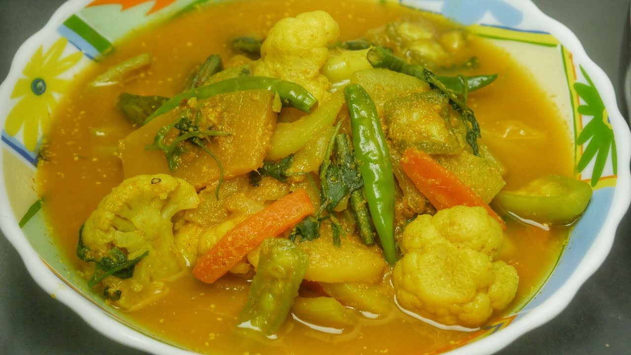তেল ছাড়া সবজি । Without Oil vegetable । Without Oil recipe । তেল ছাড়া রেসিপি। Ingredients in English