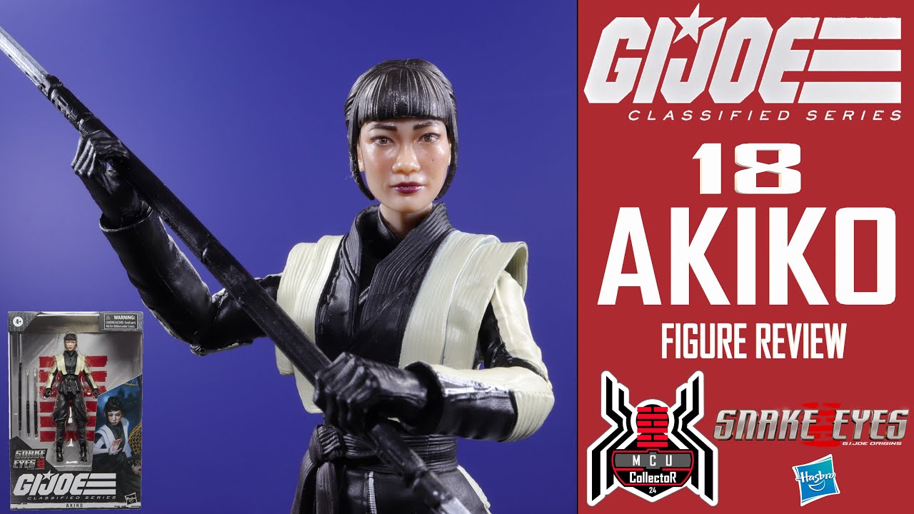 GI Joe Classified Series 18 AKIKO Snake Eyes Origins Movie Figure Review