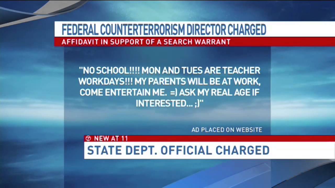 Affidavit reveals alleged communication between State Dept. counterterrorism director and Va. cop po