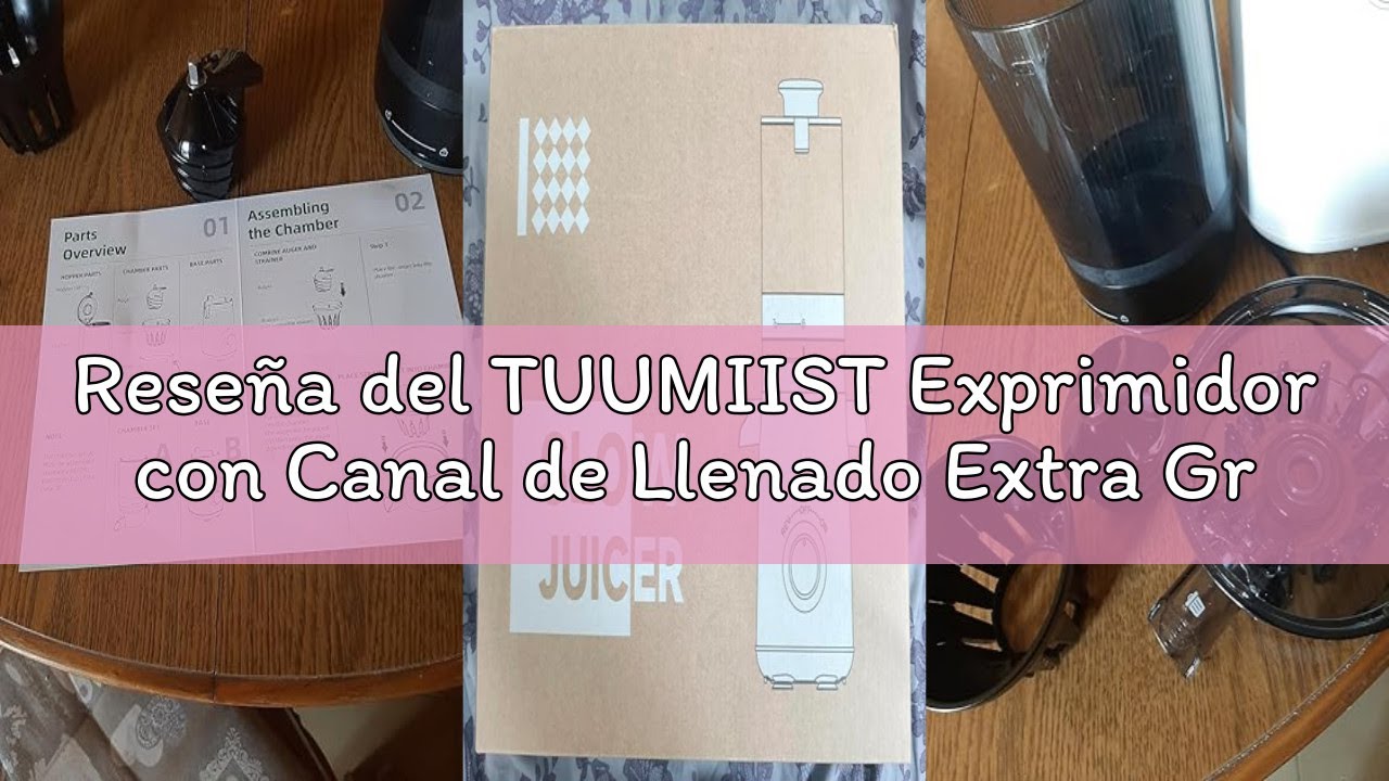 Reseña del TUUMIIST Exprimidor con Canal de Llenado Extra Grande de 135MM, Color Blanco