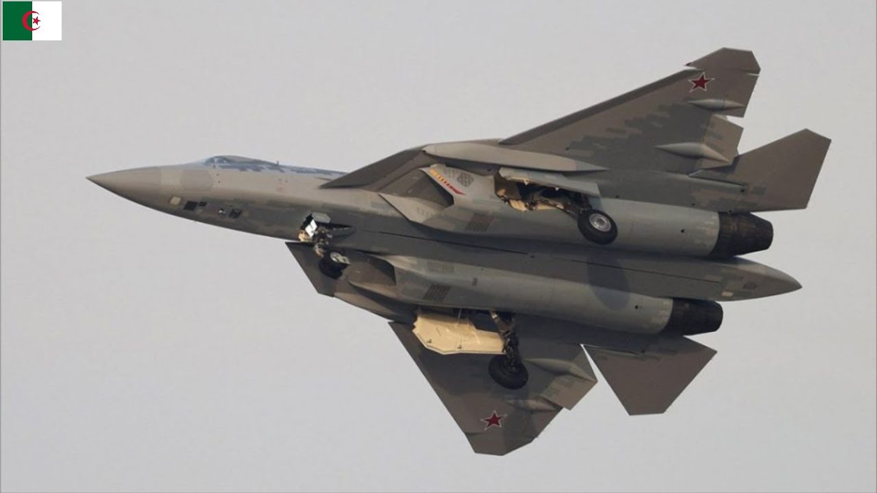 Видеозапись, на которой алжирские истребители Су-57Э начинают «наблюдать» за небом над Африкой.