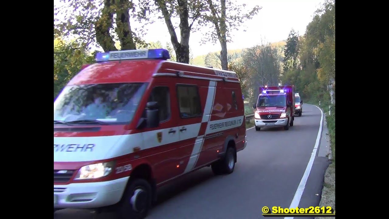 Bootsunfall Wimsener Höhle, Feuerwehr Reutlingen Tauchergruppe & DLRG Wasserrettung im Einsatz