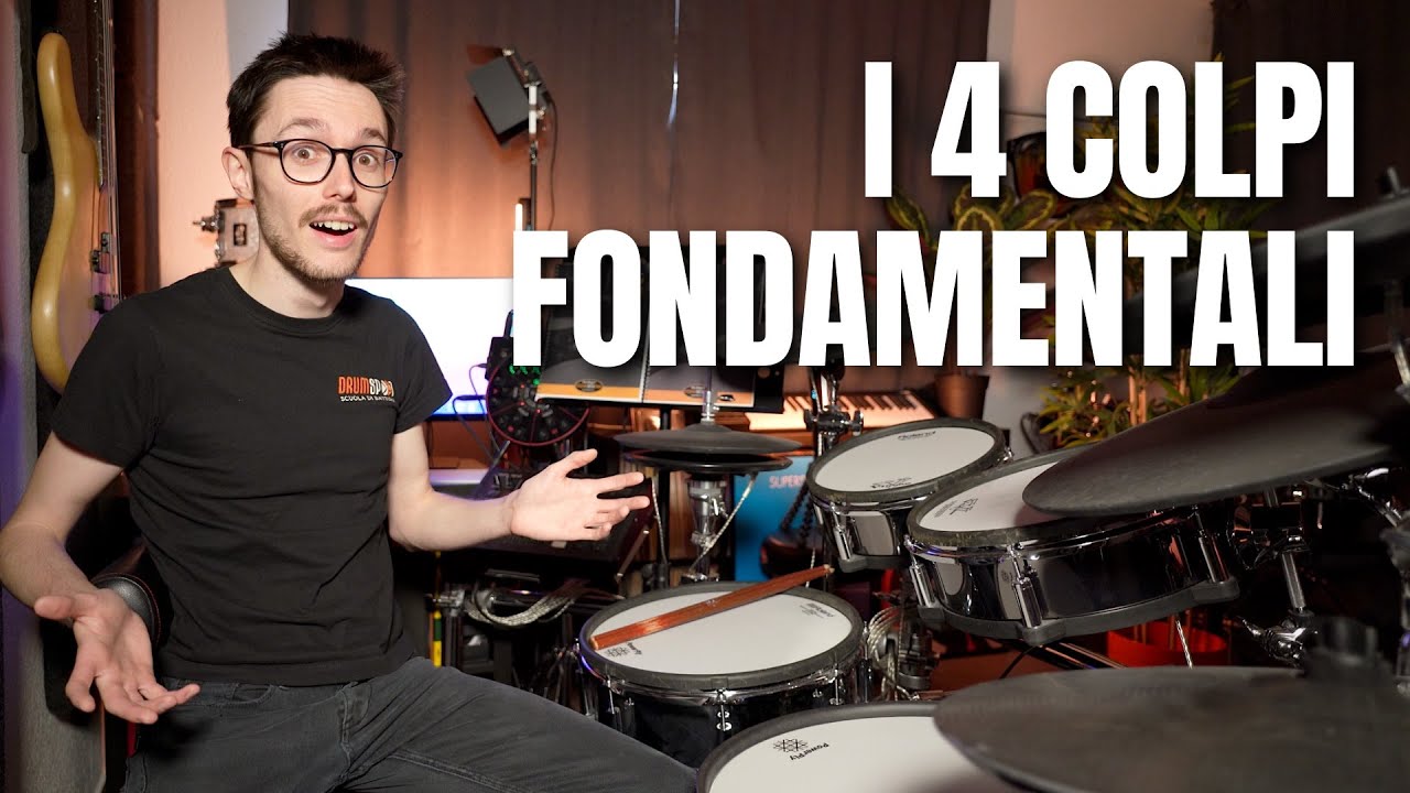 I 4 COLPI FONDAMENTALI della BATTERIA | SUONARE gli ACCENTI come i PRO!