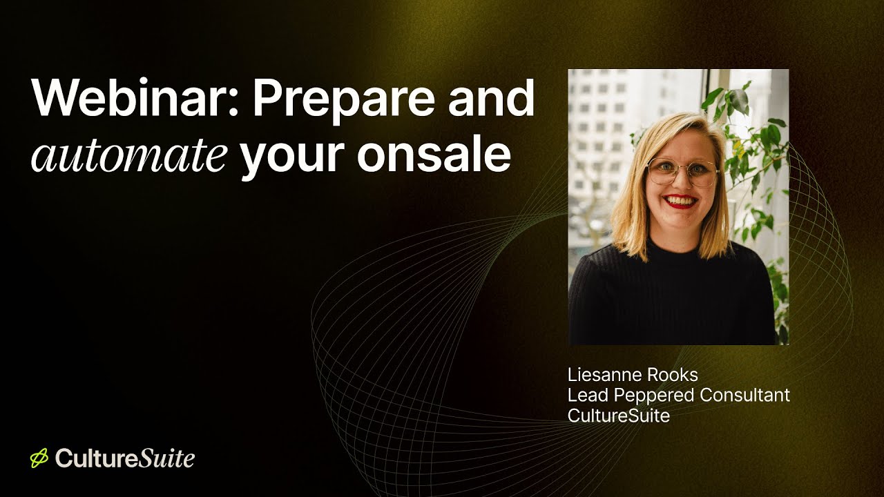 Webinar: Prepare and automate your onsale