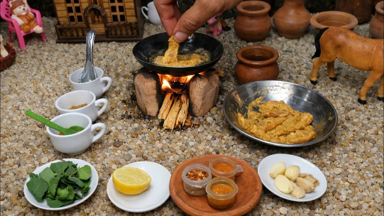 Tiny Chicken Finger Fries Cooking | Mini Food Video