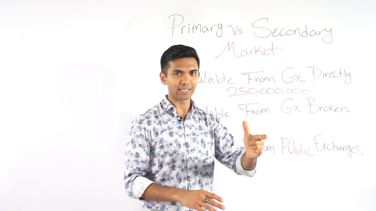 Gx Tokens - Primary vs Secondary Markets - Value Of Gx Tokens
