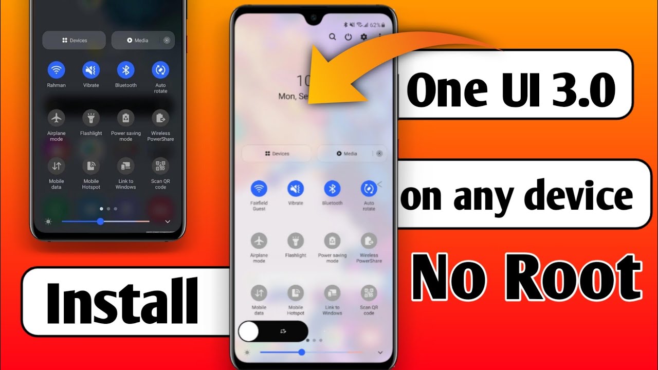 one ui 3.0 install on any device (Hindi) 🤫 | One UI 3 notification panel