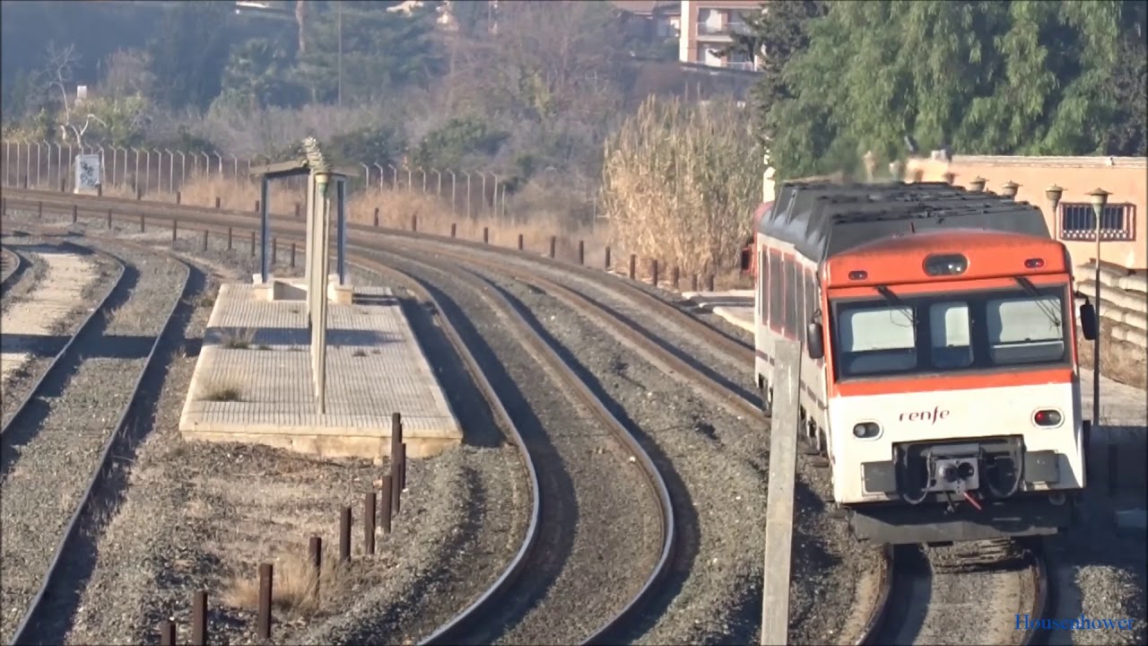 TREN REAL. 592 cruzando Murcia Cargas