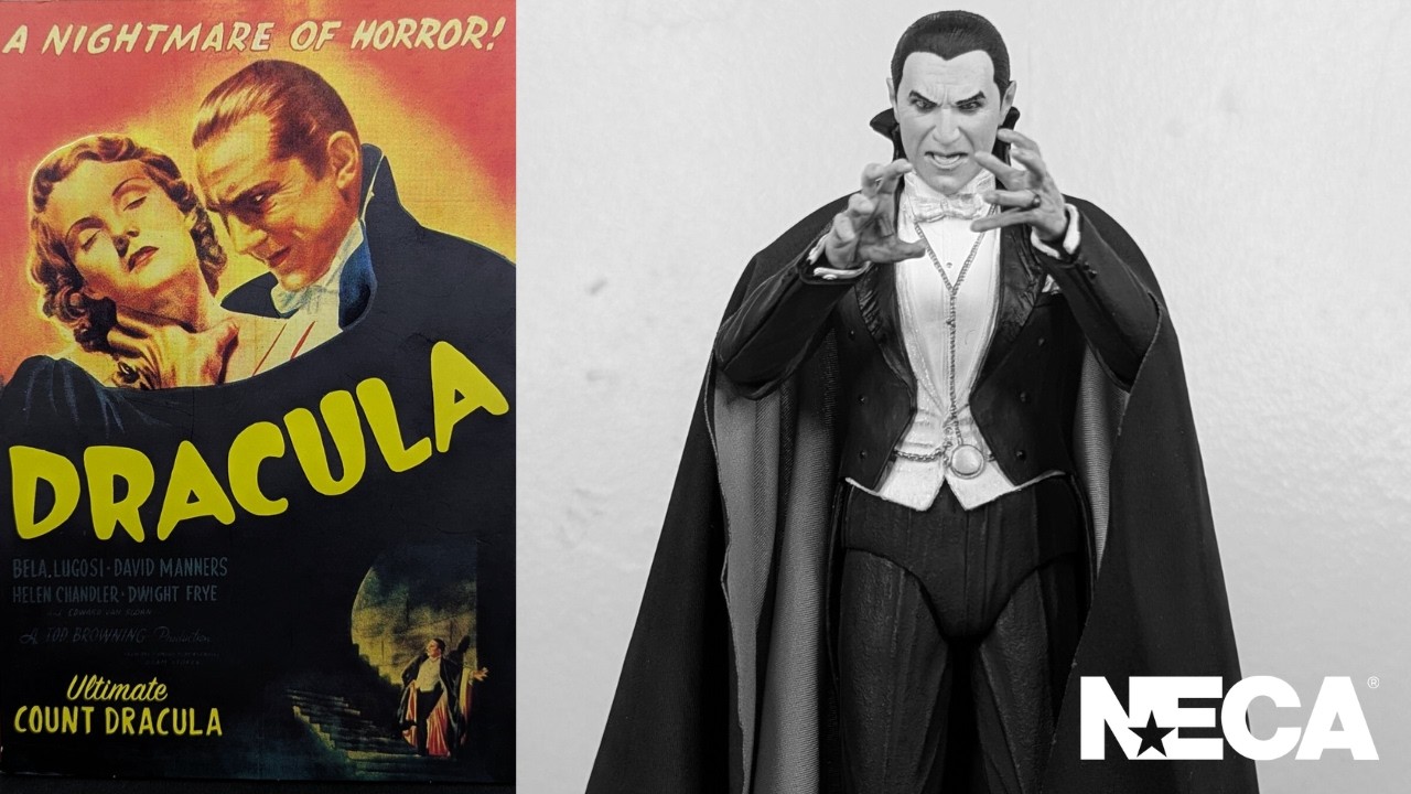 NECA Ultimate Count Dracula - Black & White Version - Universal Monsters Unboxing and Review