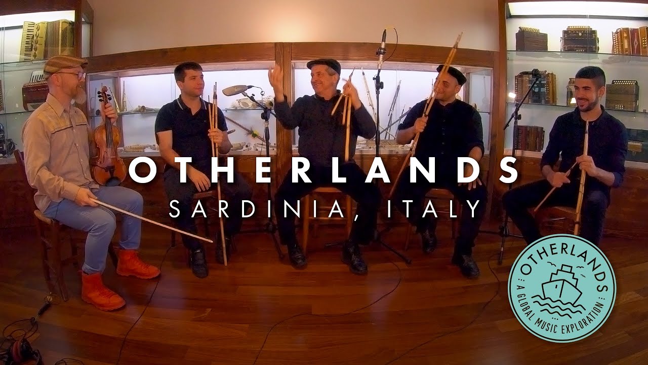 Four Launeddas, One Fiddle • f. Orlando, Eliseo, Matteo & Luca [Otherlands: Sardinia, Italy]