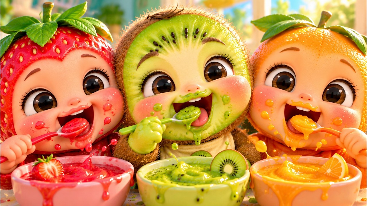 Learn Fruit Names in a fun way | Funny Eating|  Funny Fruit Babies | Cute Baby Fruit Cartoon