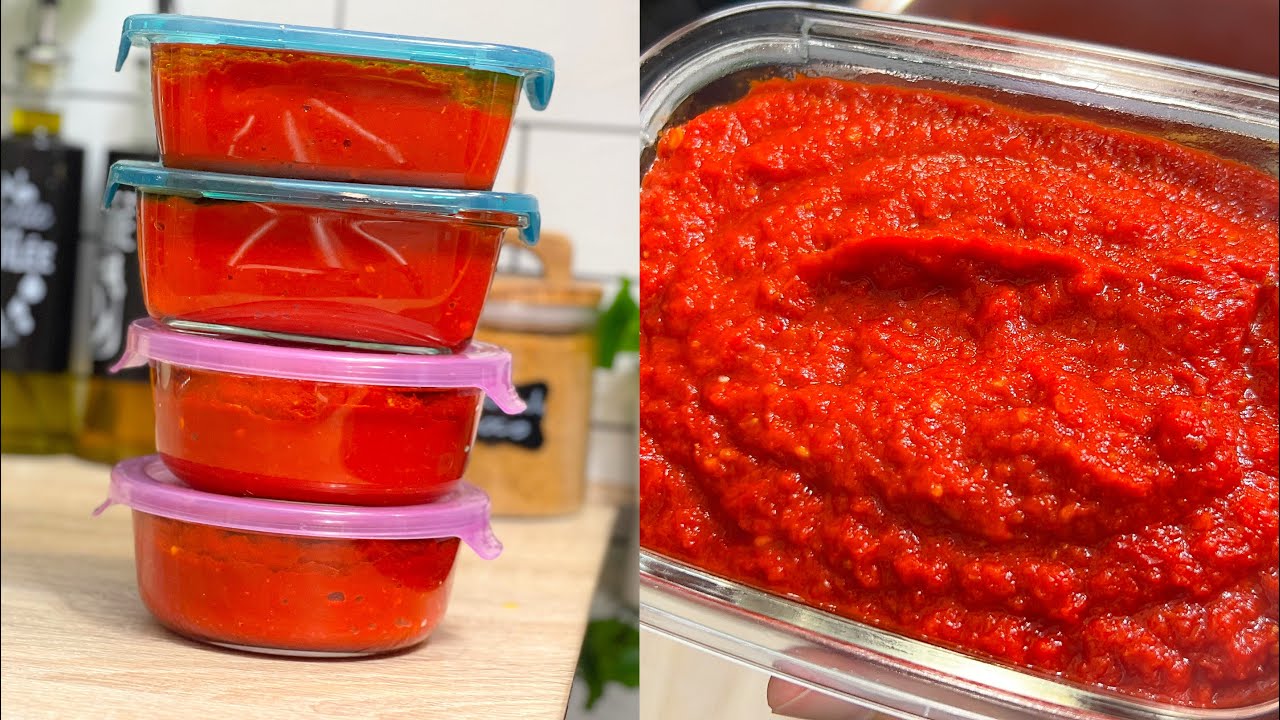عولة معجون الهريسة التونسية بأسهل و ابن طريقة 🌶️🌶️🌶️🌶️🌶️