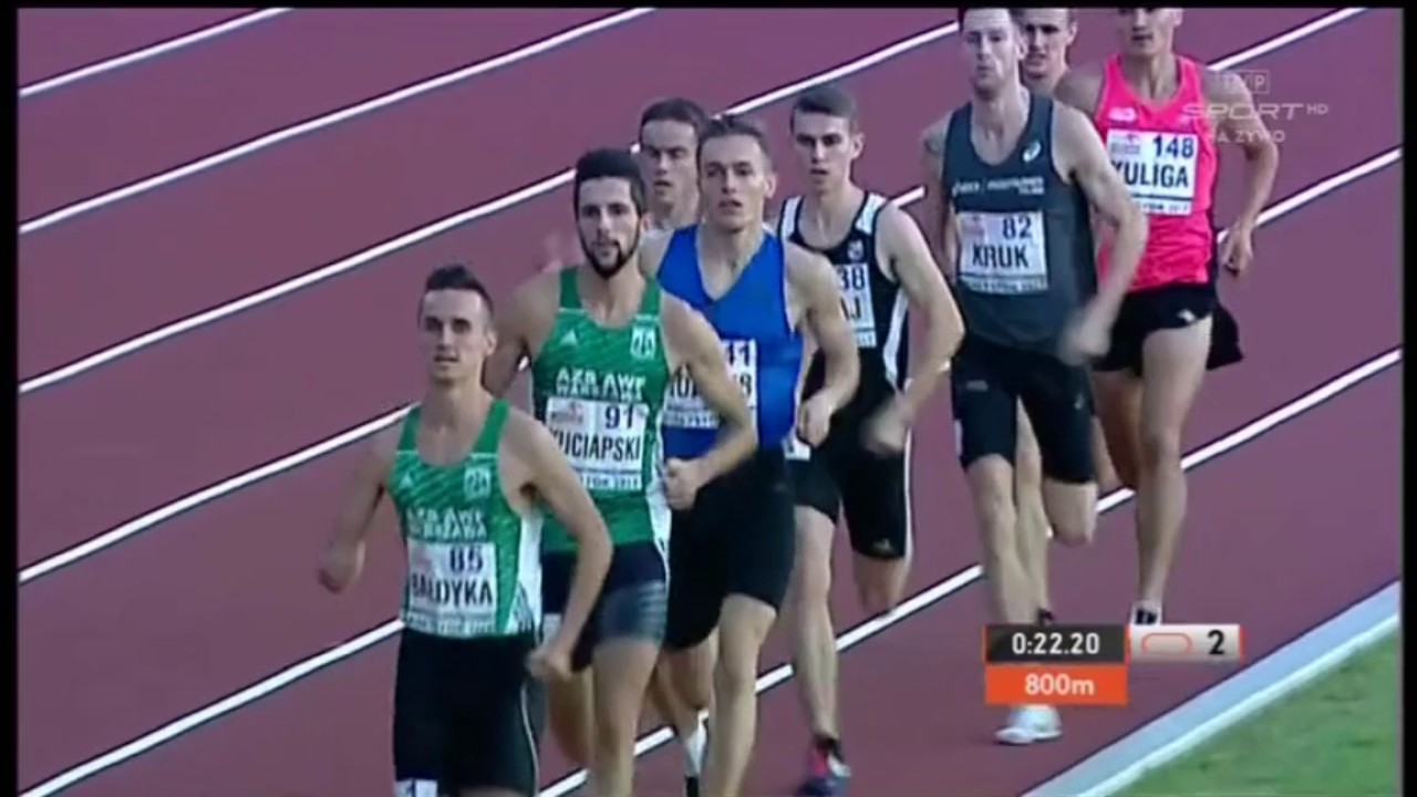 Michał Rozmys Mistrzem Polski 2017 w biegu na 800m