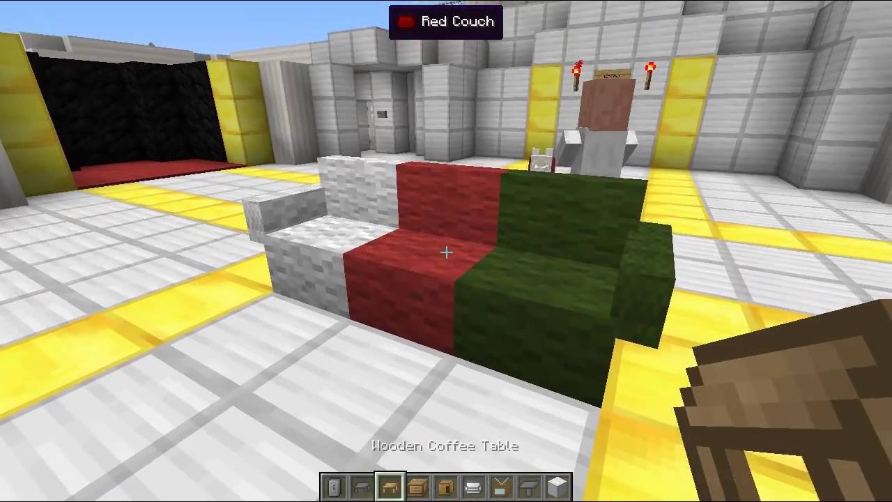 Minecraft | FURNITURE MOD! (Sofa, TV, Computer, Bathroom & More!) | Mod Showcase