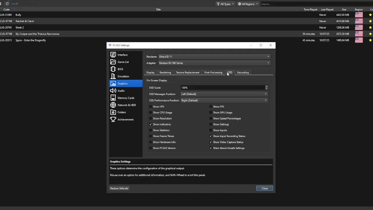 My low end pc settings for PCSX2 2025