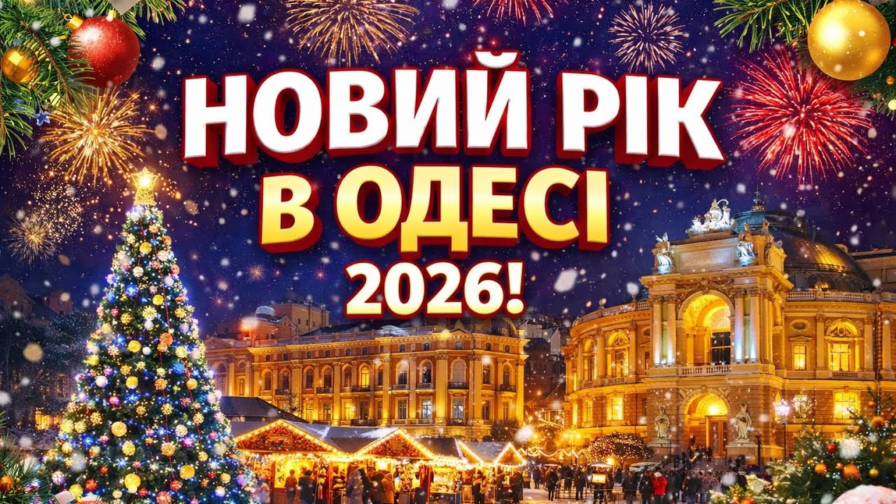 Одеса. Новий 2026 рік 🎄