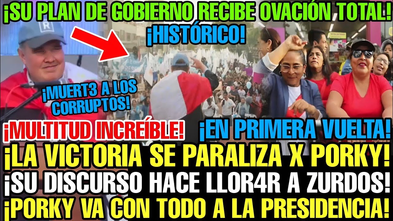 MULTITUD EN LA VICTORIA OVACIONA A PORKY TRAS REVELAR SU AMBICIOSO PLAN PARA CAMBIAR EL PER&Uacute;
