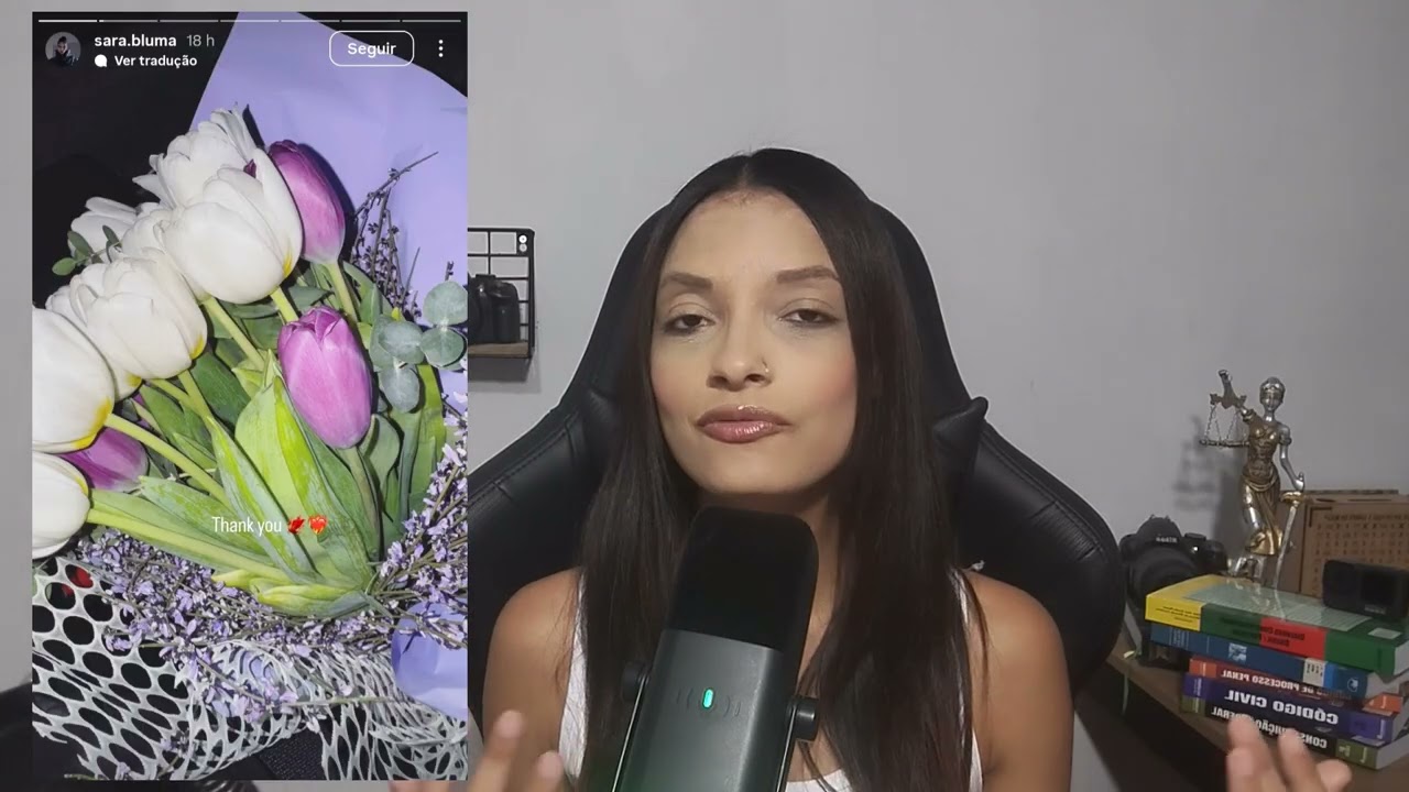 SARA BLUMA RECEBEU FLORES DE CAN YAMAN. ?