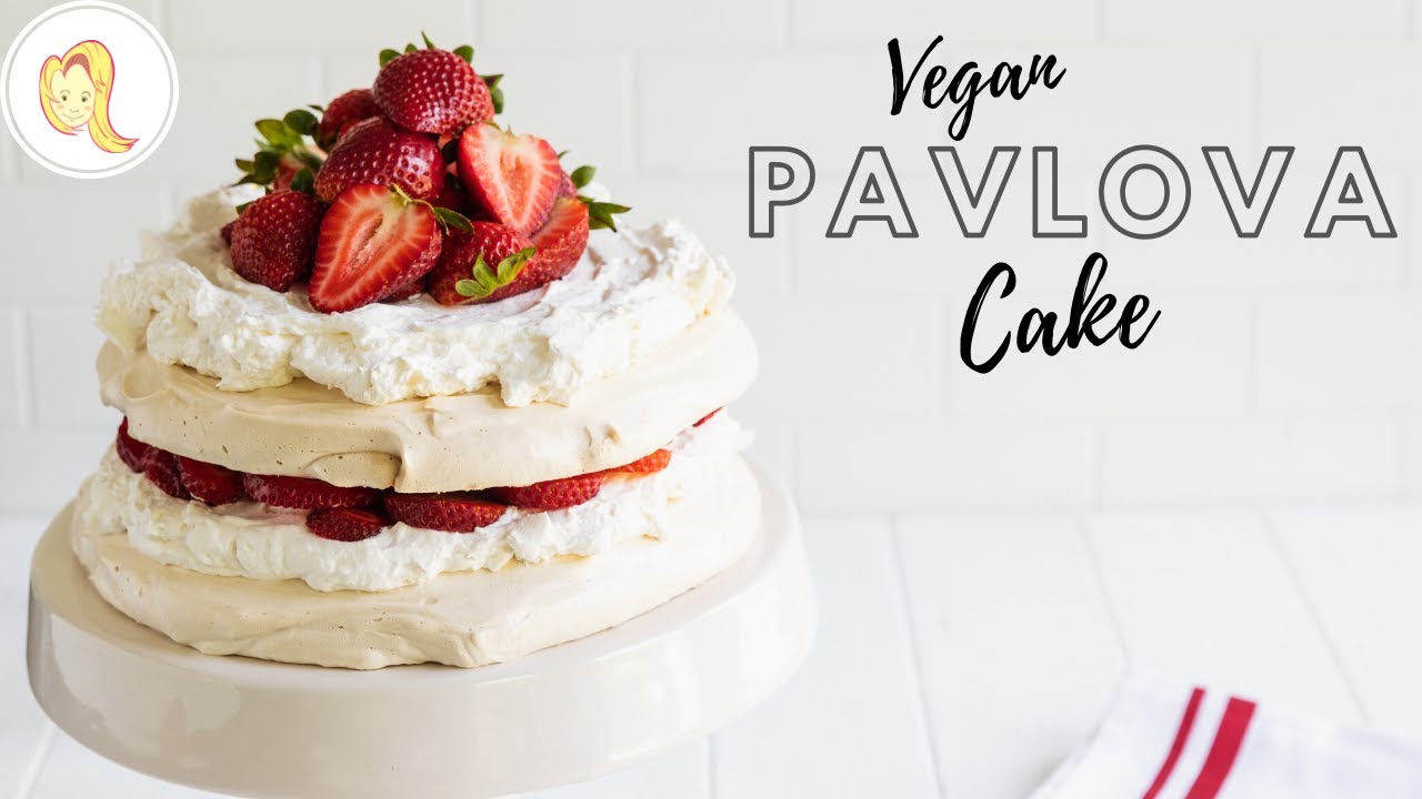 Vegan Pavlova Cake | plant-based, gluten-free, perfect summer dessert