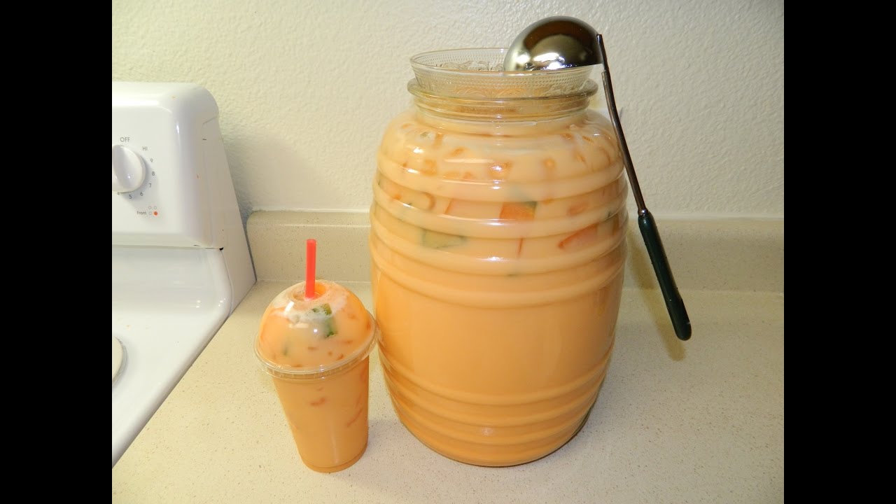 AGUA FRESCA DE HORCHATA Y  MELON PARA NEGOCIO