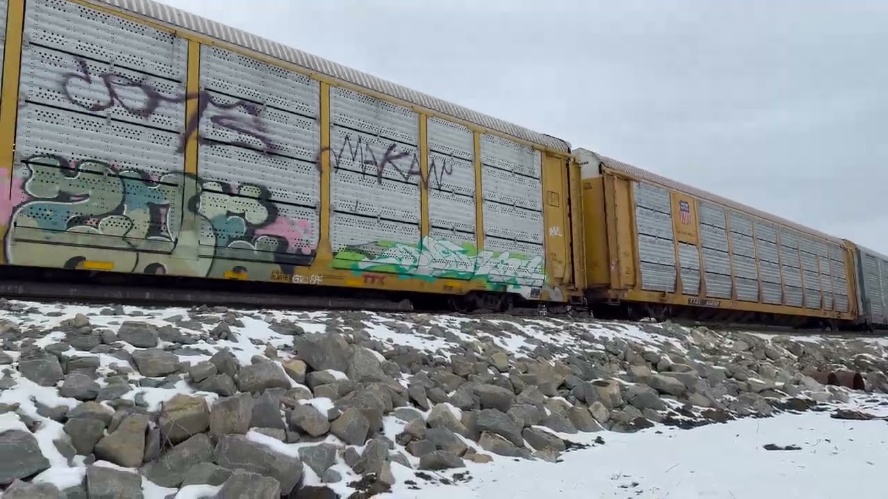 Foreign Power EMD Leads CPKC Manifest Train