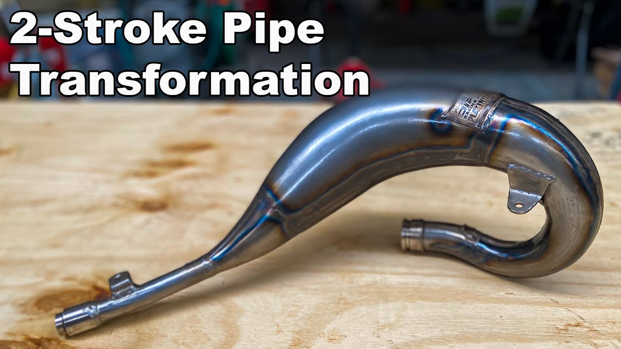 Turning a PLATINUM two Stroke pipe into a WORKS pipe *harder than I thought!!* RM125 Rebuild EP.3