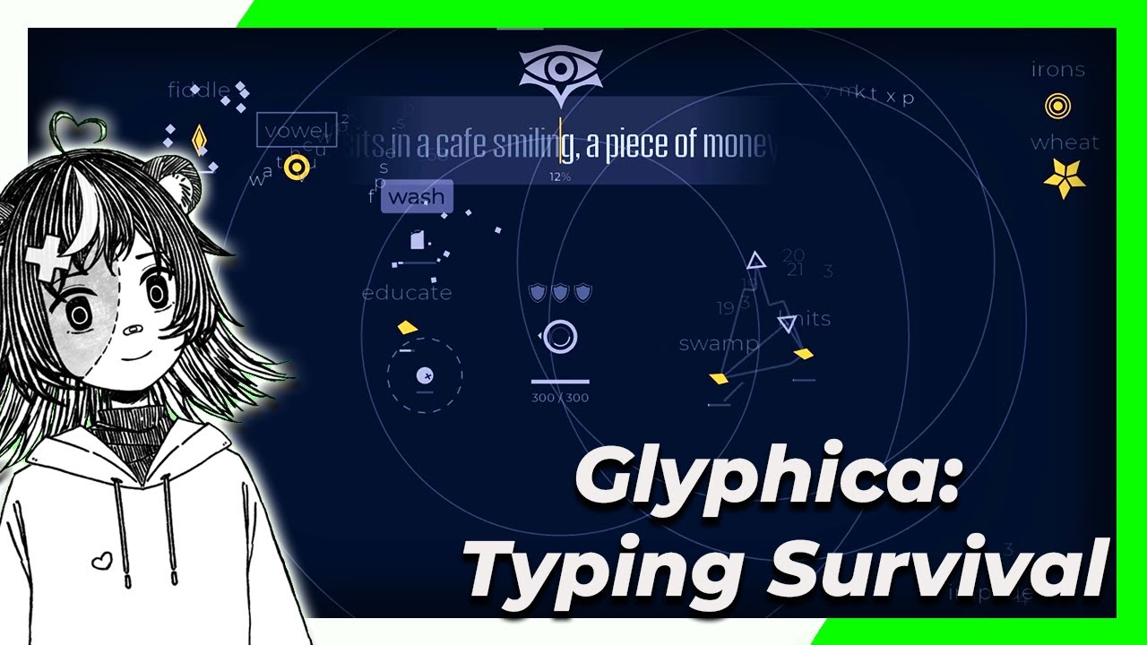 Чтобы выжить, нужно печатать! (Glyphica: Typing Survival)