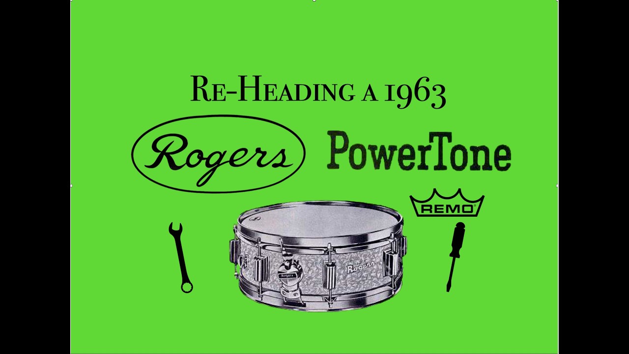 Re-Heading & Tuning a 1963 Rogers Powertone.