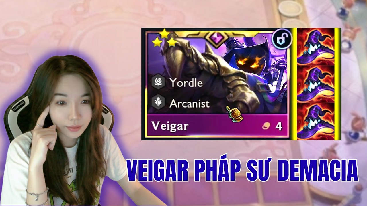 VEIGAR NHẬP TỊCH DEMACIA: Bài đấu veigar pháp sư flex!!