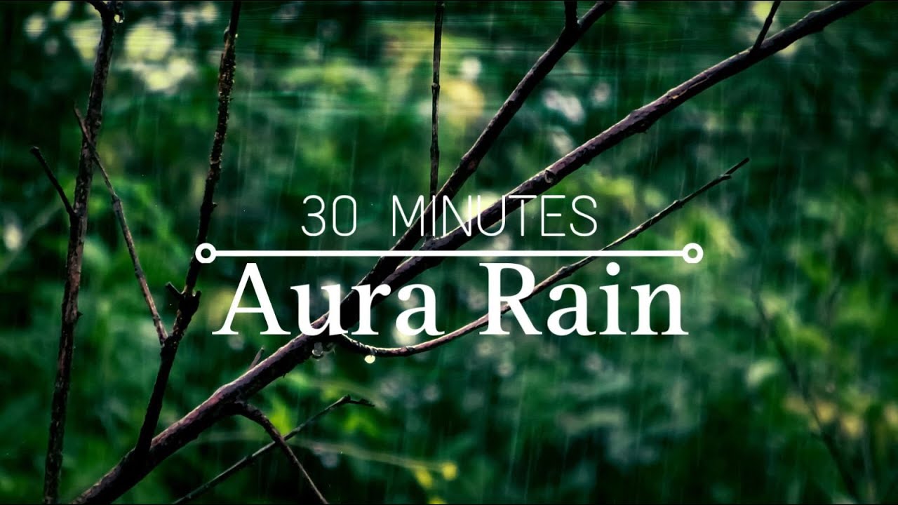 30 Minutes Aura Rain | Relaxing Rain Sounds for Deep Sleep & Study 🌳