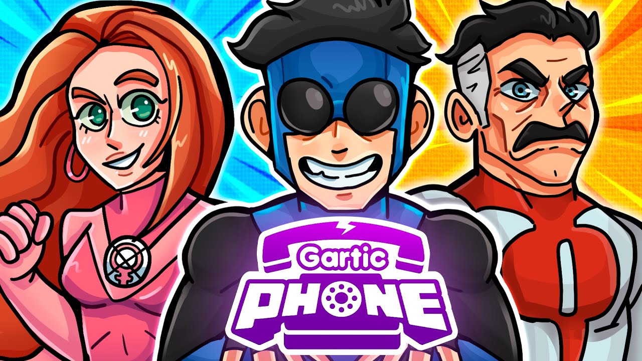 Fizemos uma ANIMAÇÃO de INVENCÍVEL no GARTIC PHONE (Com Animadores)