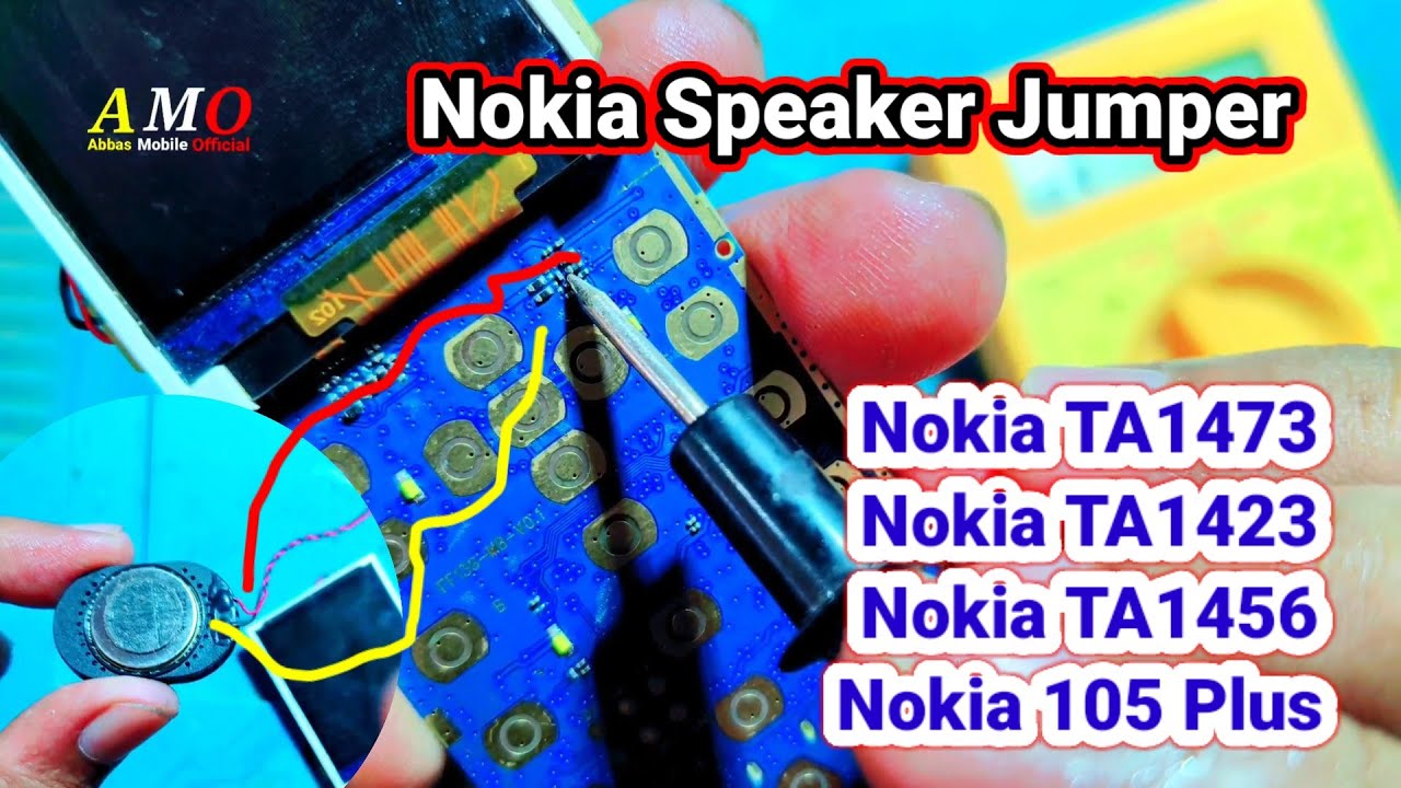 Nokia TA1473 Speaker Jumper Solution | Nokia Speaker Problem Nokia 105 Nokia 1010 Nokia 105 Plus
