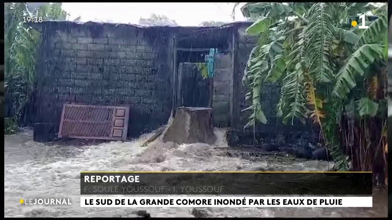 Le sud de la Grande Comore inondé par les eaux de pluie