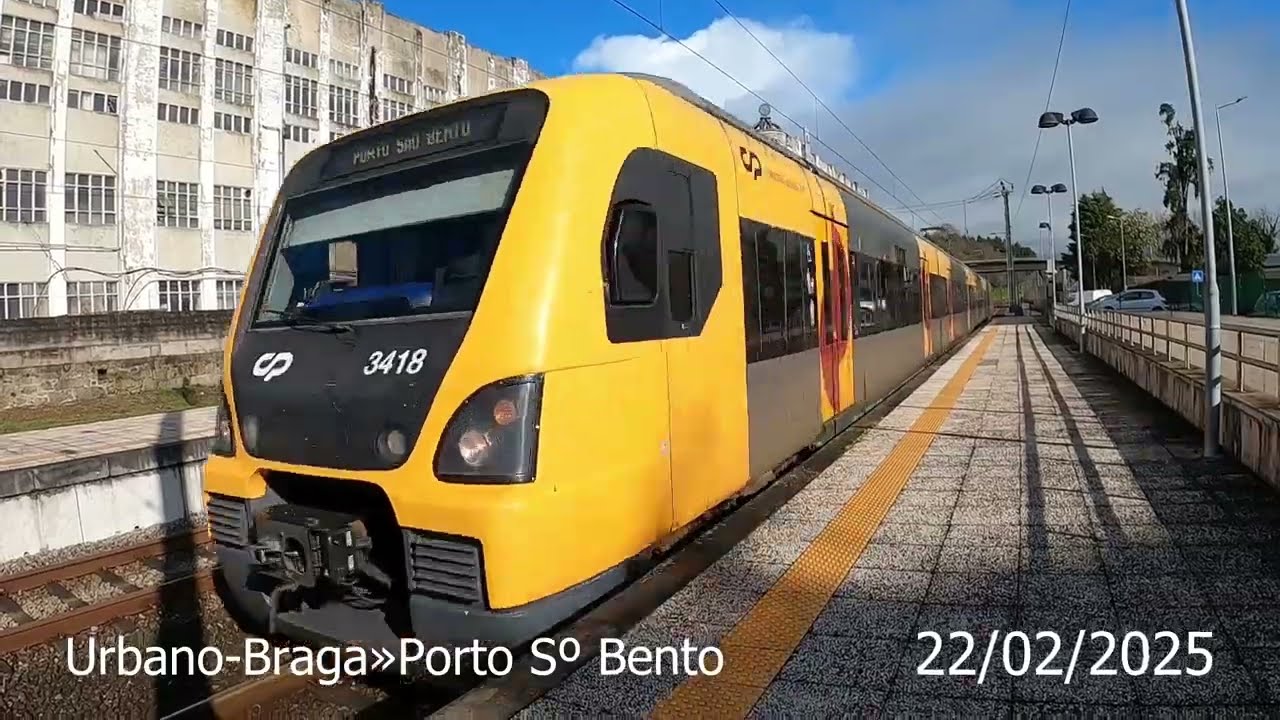 comboios na estação de Famalicão