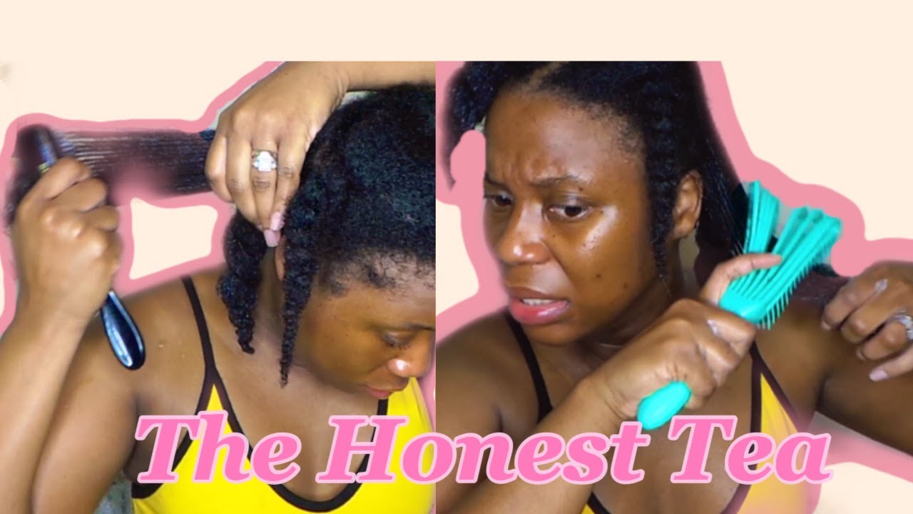WATCH BEFORE BUYING EZ DETANGLE BRUSH | 4c NATURAL HAIR | HONEST REVIEW LADYMELLZ