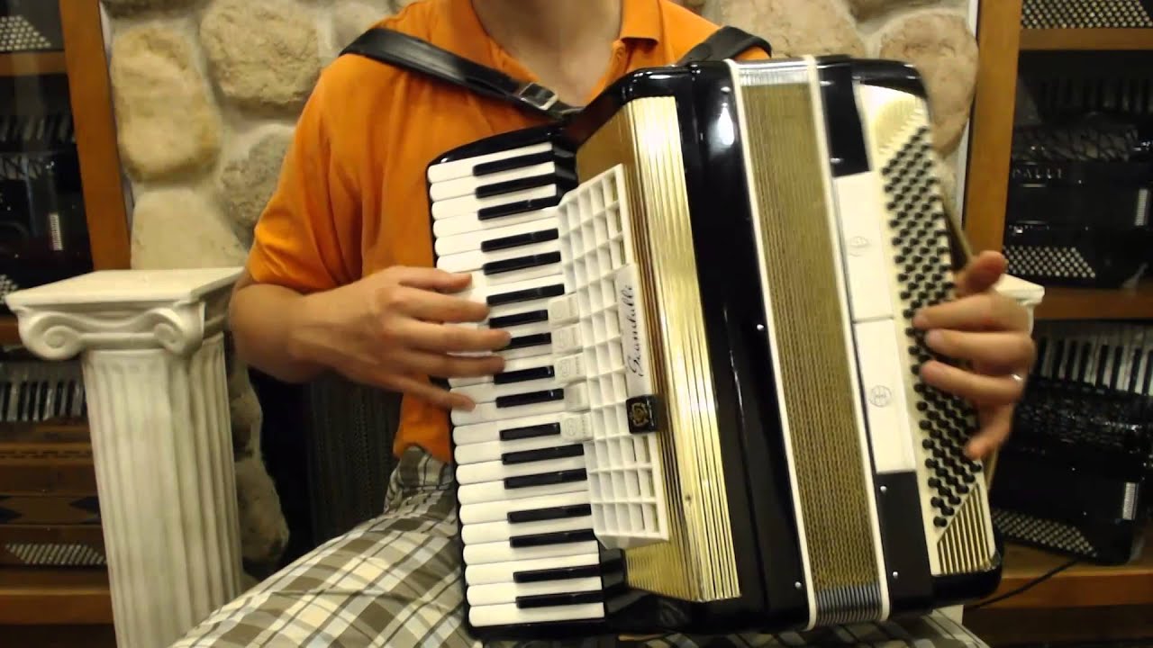 1616 -  Black Scandalli Piano Accordion LMM 41 120 $1199
