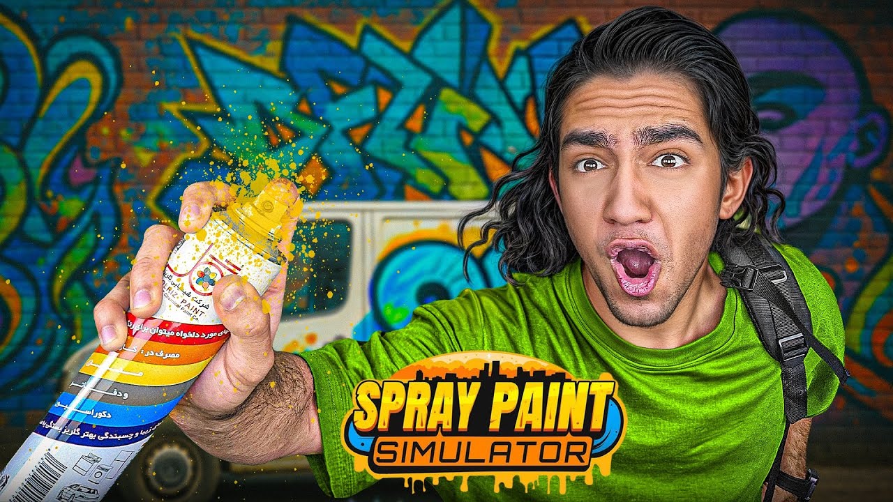 همه چیو رنگ میکنی و پول میگیری😏🔥 spray paint