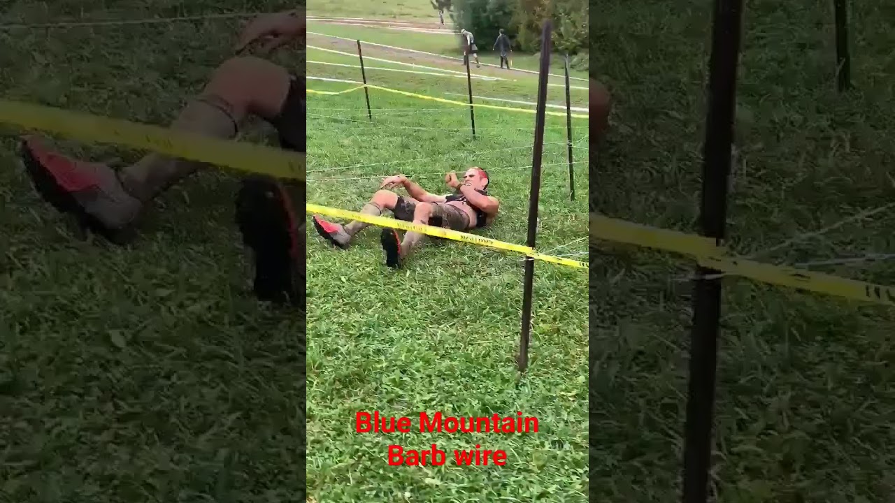 Blue Mountain 2023 - barb wire crawl technique #ocr #fitness #race #running #spartanrace