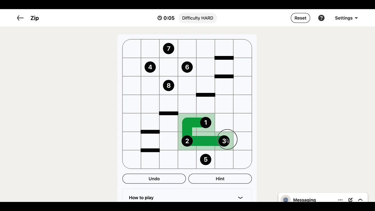 LinkedIn Zip Answer Today | 09 October 2026 - Puzzle #571