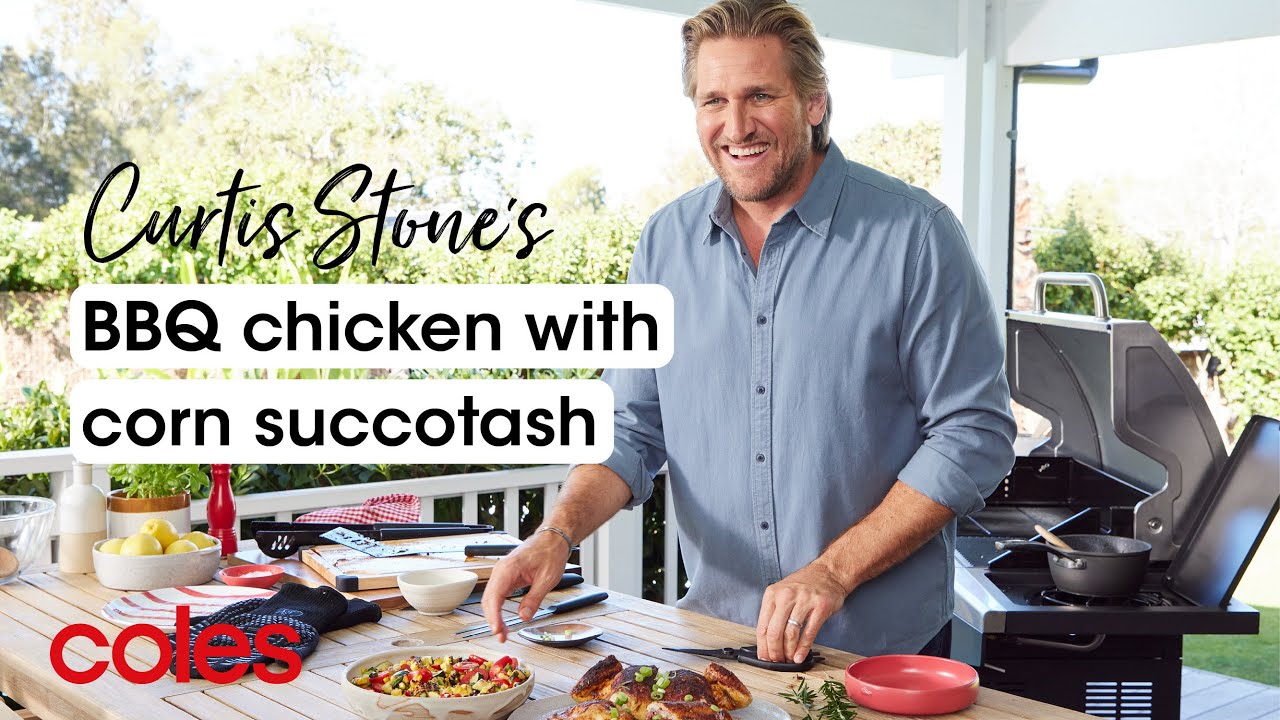 BBQ chicken with corn succotash | Curtis Stone's BBQ Recipes | Coles