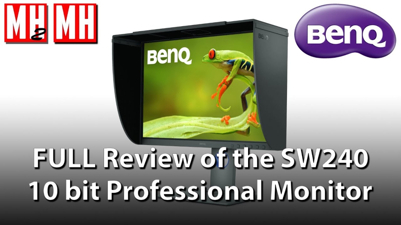 Full in depth review of the BENQ SW240 Professional 10 bit monitor