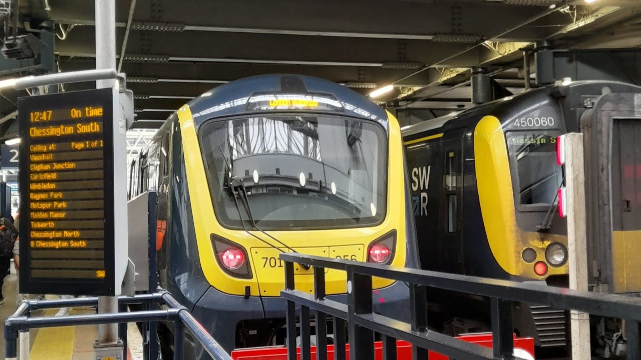 SWR FULL JOURNEY TO CHESSINGTON SOUTH FROM LONDON WATERLOO 
