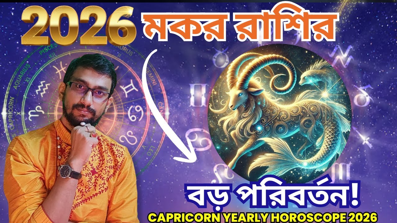 মকর রাশি 2026 কেমন যাবে? কঠোর পরিশ্রমে সাফল্য ও ভাগ্য উত্থানের বছর | Capricorn 2026